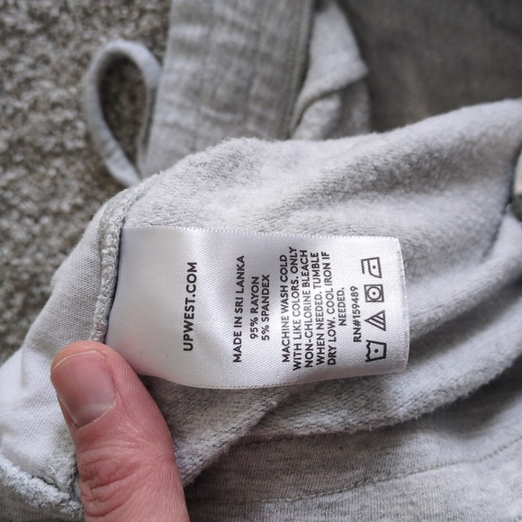 UpWest Light Heather Gray Joggers Size Large - Picture 6 of 6